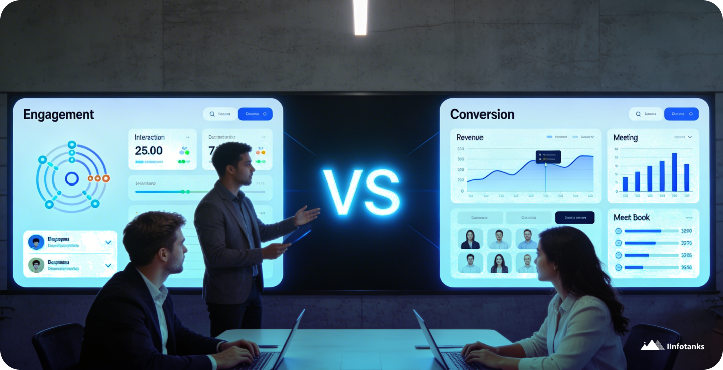 Engagement vs Conversion Reply Rate and Meeting Rate as Revenue Predictors